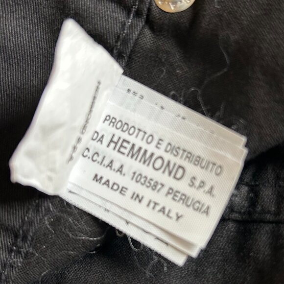 NWT Valentino Ladies Jeans - Black Cotton Twill  - Straight Leg Size  33 X 33 - Picture 7 of 12